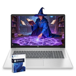 HP 17.3" Laptop computer Win11Pro 2.7 GHz~4.3 GHz Ryzen 5-7430U 8GB RAM 256GB - Picture 1 of 6
