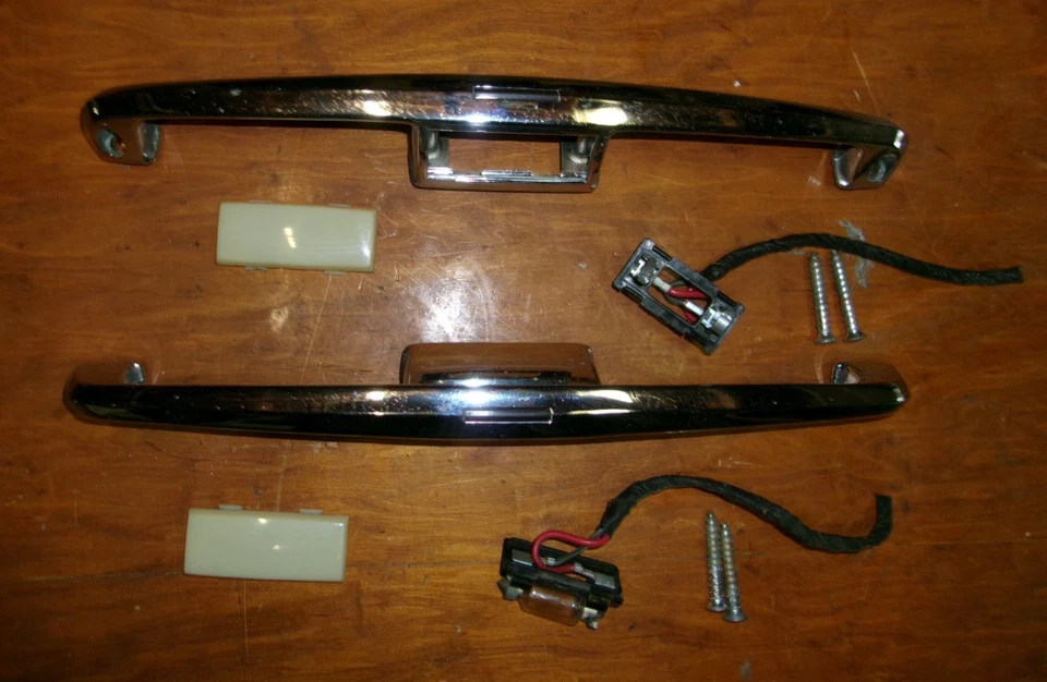 1963 Cadillac Eldorado + Fleetwood Interior Cromado Porta Puxa Original OEM - Imagem 1 de 4