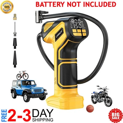 MEGACRAZE-STORE Cordless Tire Inflator Air Compressor for Dewalt 20V Max Battery, 150PSI Portabl