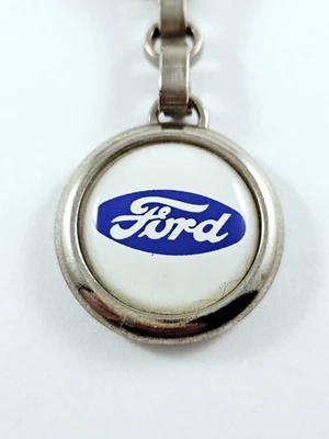 PORTE-CLES - FORD 2000s Logo Métal Vintage Garages FIESTA Escort SIERRA Mustang - Photo 1/3