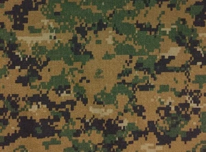 MARPAT WOODLAND NY/CO NOMEX SARGA MARINA LOGOTIPO USMC ROPA TELA POR YARDA 64"W - Imagen 1 de 7