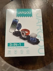 Chargeur sans fil magnétique multi appareils Jargou NEUF dans sa boîte - Photo 1 sur 3