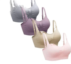 NWT SUEKAPHIN 4 PACK NURSING BRA'S WITH EXTENDERS SIZE LARGE - Picture 1 of 5