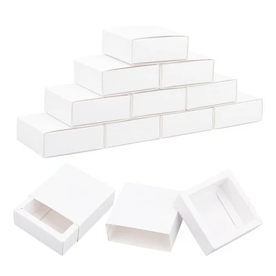 Cajas de cajones de papel plegables de 16 piezas Cajas de regalo deslizantes para mini jabones de postre pequeño Foto 1 de 4
