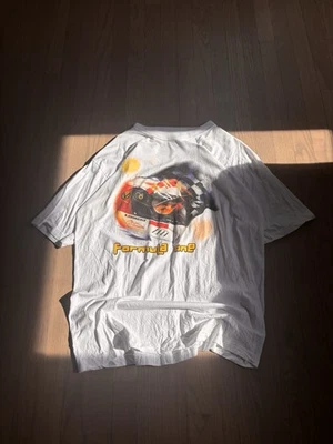 复古 Y2K 1990 年代 F1 迈克尔·舒马赫一级方程式世界冠军法拉利衬衫 — 第 1/4 张图片