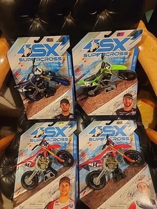 SX Supercross 1:10 Scale Motorcycle #7 #14 #3 #94 1st Edition New In Case!!!!! - Picture 1 of 3