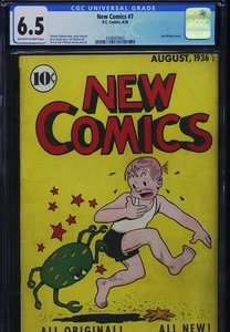 NUEVOS CÓMICS #7 - CGC-6.5, OW-W - DC - Edad de Oro - ¡Escaso! - Imagen 1 de 3