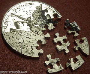 Silver Libertad JIGSAW PUZZLE COINS Hand Cut in USA Proof BU 1oz Half 1/4 MEXICO - Picture 1 of 28