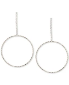 40 $ NEU Hauch von Silber Kristall versilbert Zigeuner Creolen - Bild 1 von 3