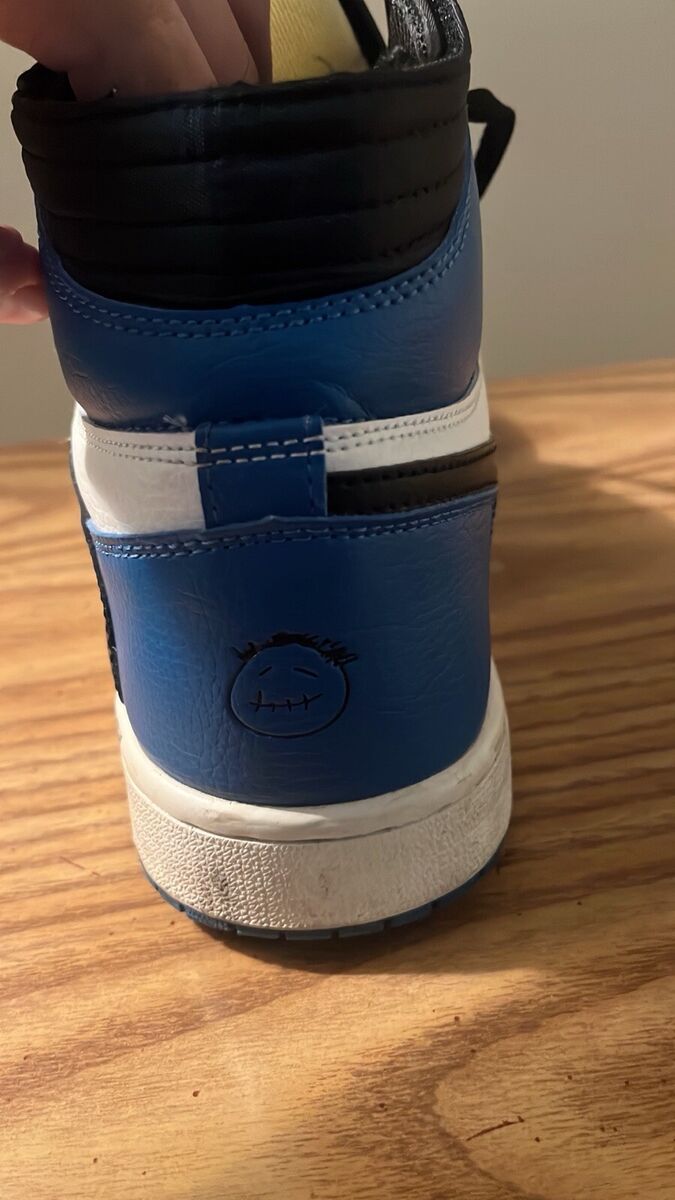 Jordan 1 Retro x Fragment Design x Travis Scott High Blue | eBay Jordan 1 Retro x Fragment Design x Travis Scott High Blue | eBay
