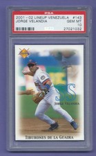 2001 Line up Venezuelan Baseball card JORGE VELANDIA  # 47 PSA 10 ! INMACULATED!