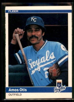 1984 Fleer Amos Otis #351 Kansas City Royals - Image 1 of 2