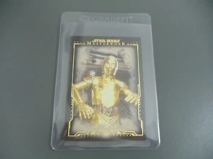 STAR WARS 2015 TOPPS MASTERWORK C3PO GOLD PARALLEL CARD /99 - Picture 1 of 1