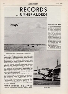 1930 Ford Tri-Motor Aircraft ad 8/21/2024f - Picture 1 of 1