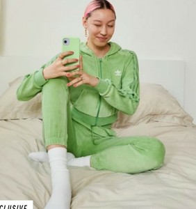 adidas velour hoodie