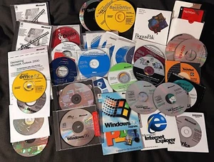 Large Collection Microsoft Operating Systems Win 95 NT 2000 Server Restore Disks - Photo 1/16