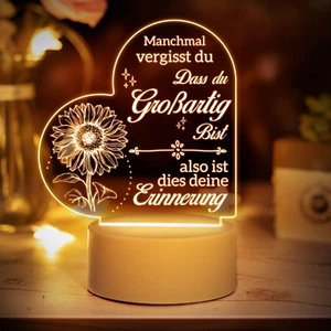 Nachtlichter Geschenke Für Frauen Mutter Zum Geburtstag mit Gravur Inspirierende - Bild 1 von 12