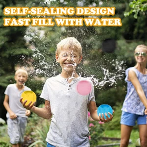 12Pcs Silicone Water Balloons Reusable Quick Fill Water Balloons Soft*+/ - Picture 1 of 12