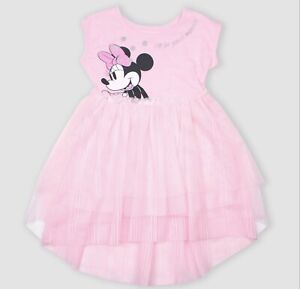 Disney's Minnie Mouse Toddler Girl Tutu Birthday Light Pink Party Dress Size 4T