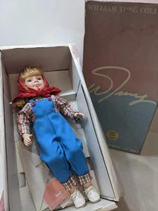 WILLIAM TUNG COLLECTION TUSS SANDY HAND CRAFTED PORCELAIN DOLL 17" #584 OF 1,000 - Picture 1 of 24