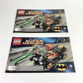 LEGO INSTRUCTIONS 76012 Batman The Riddler Chase DC Comics Manual Booklet Book 