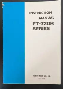 YAESU FT-720R Series VHF UHF FM Transceiver Instruction Manual + 3 pullouts - Picture 1 of 8