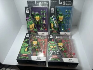 BST AXN Teenage Mutant Ninja Turtles TMNT Set of 4 Figures - Arcade Game Stop - Picture 1 of 7