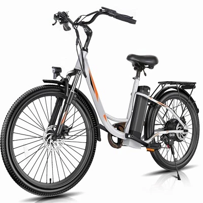 Bicicleta Eléctrica 26 pulgadas Bicicleta City Cruiser 500W con Batería Li 48V para Adultos* Foto 1 de 4