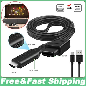 For Nintendo Gamecube Super NES / SNES N64 To HDMI Adapter Converter Link Cable - Picture 1 of 10