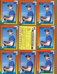 40 card lot of 1990 Topps Traded #10T Shawn Boskie RC Chicago Cubs 
