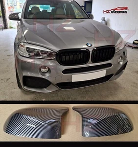 CUBIERTAS DE CUBIERTA DE ESPEJO RETROVISOR DE CARBONO PARA BMW X3 X4 X5 X6 F15 F16 2013 2017 KIT DE CARROCERÍA - Imagen 1 de 12