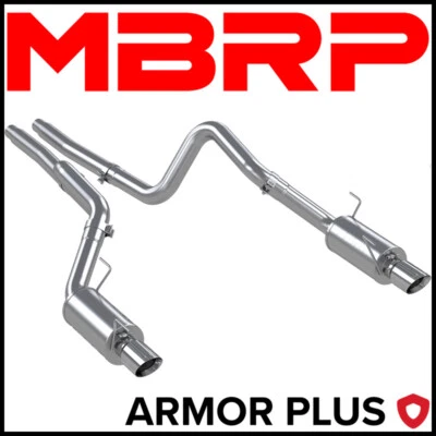 MBRP Armor Plus 3" Cat-Back Exhaust System fits 2007-2010 Ford Mustang GT 4.6L - Image 1 of 2