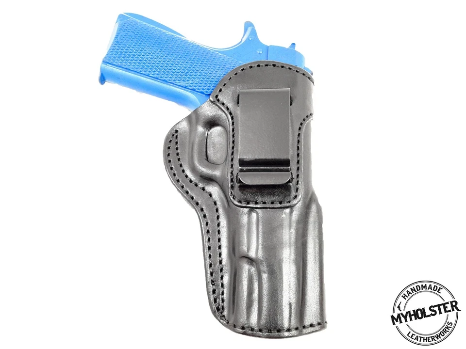 Leather IWB Holster Fits Most 1911 4"- 5" Style Handguns - Kimber - Colt - S & W - Image 1 of 1