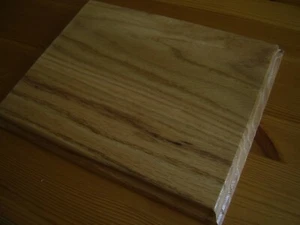 NEW SOLID NATURAL WOOD NAME PLAQUE/PLINTH LIGHT OAK 222 mm X 177 mm #81 - Picture 1 of 1