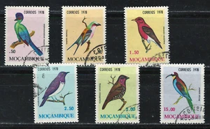 Estampillas precanceladas muy finas de Mozambique 1978 Scott # 585-590 "pájaros" - Imagen 1 de 2