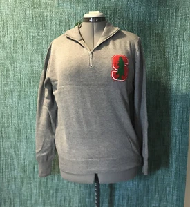 NEU Stanford Herren Größe Medium Viertelreißverschluss Pullover grau - Bild 1 von 8