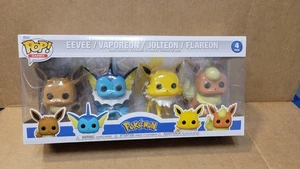 4 Pack Funko Pop! Games Pokemon Vaporeon Eevee Jolteon Flareon Vinyl Figures New - Picture 1 of 8