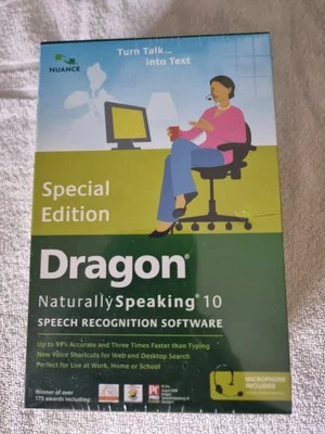 Nuance Dragon Naturally Speaking 10 Special Edition Speech Recognition Software - Image 1 of 4