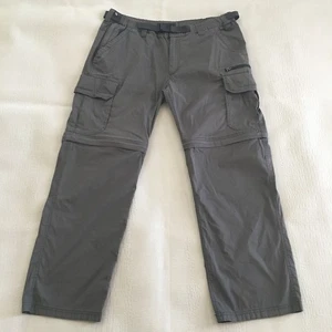 Pantalones cargo convertibles BC Clothing para hombre XXL 38x32 gris exterior senderismo Gorpcore - Imagen 1 de 16