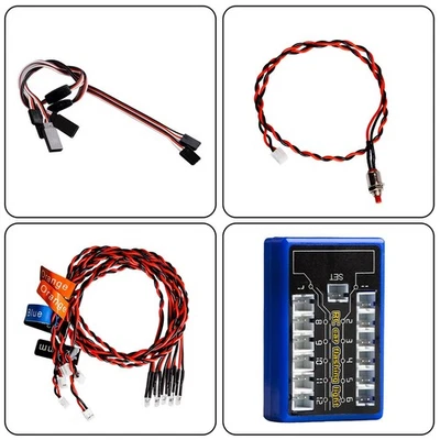 Blinking Headlight System 12 Led Light Kit For 1:10 Rc Model Car TruckiS - Image 1 of 4