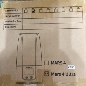 Impresora 3D ELEGOO Mars 4 Ultra 9K MSLA con pantalla LCD monocromática de 7" impresión rápida - Imagen 1 de 4