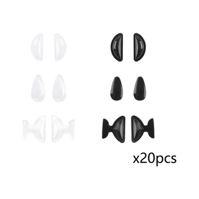 20pairs Silicone Nose Pads Air Cushion Enhancing for Eyewears Universal Fit - Image 1 of 4