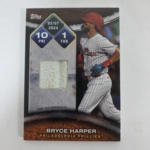 2025 Topps Series 2 Bryce Harper Rounding the Bases Relic #RTB-BR Phillies - Picture 1 of 2