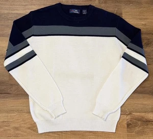 Vintage High Velocity Herren Pullover großer Farbblock Rundhalsausschnitt Langarm GUC - Bild 1 von 4