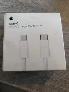 (Pack Of 1) Genuine Apple 240W USB-C Charging Cable (2m) Braided - A2794 Macbook - Picture 1 of 3