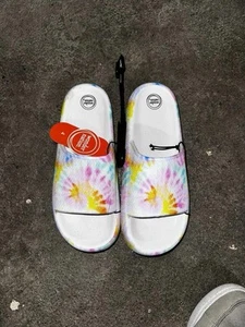 NWT kids slides tye dye size 4 Wonder Nation brand - Picture 1 of 4