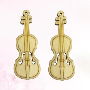 20 Piezas Violín Madera Colgante Guitarra Miniatura Instrumento Musical - Imagen 1 de 11