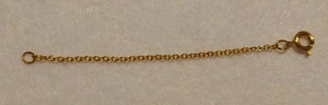 NEW - Vintage - Fine chain - 3 in Necklace extension - Goldtone - Picture 1 of 3