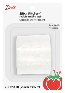 Dritz Stitch Witchery Fusible, Super Weight Bonding Web, 2-Inch X 10-Yards, - Picture 1 of 3