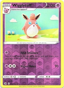 Holograma inverso Wigglytuff poco común holograma inverso psíquico SWSH08: Fusion Strike 111/ - Imagen 1 de 2